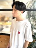 センターパートニュアンスパーマ