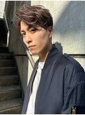 ハイライトショート/ハンサムショート/耳掛けサイドパート