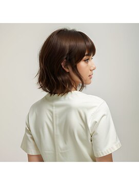 ブルーム ヘア デザイン(bloom hair design) くせ毛ミディアムヘアスタイル