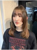 顔まわり重ため2段レイヤー