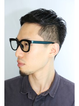 カーウォッシュバーバー(CARWASH BARBER) アップバングベリーショートアッシュブラック