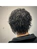 【眉毛カット付き】メンズカット+ダメージレス波巻きパーマ　