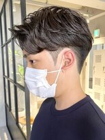 エリマ 武蔵小杉(elima)&nbsp;フェザーショートビジネスヘア短髪センターパート武蔵小杉