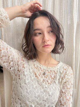 フルールバイアヴァンスクロス(Flulu by avance. cross) くすみベージュ/ふんわりボブ/20代/30代/40代