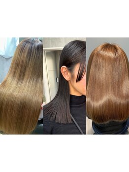 【大人女性の為の美髪質改善『酸性ストレート』】ナチュラル×ダメージレス/カラー同時施術◎［学芸大学］