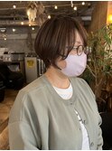 ベージュカラーショート