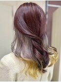 【ホワイトグレージュ×イエロー】 池袋美容室