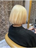髪質改善縮毛矯正レイヤーカット顔周り前髪韓国ミニウルフ/池袋
