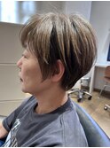 ダブルカラー × ベージュ × ベリーショート /白ぼかし archive