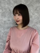 アウラ 近鉄八尾駅前店(Aura)&nbsp;ボブカット×イルミナカラー×UPTOGLOSS髪質改善  近鉄八尾