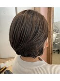 【吉原】地毛と白髪を活かした極細ハイライト