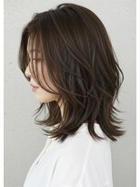 アントワープトーキョー(antwerp TOKYO)&nbsp;30代40代50代外ハネミディアムレイヤー髪質改善酸性ストレート