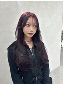 【miyon】韓国レイヤーカット＋ボルドーカラー＋髪質改善