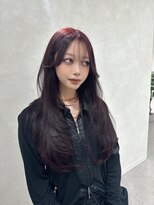 ミヨン(miyon)&nbsp;【miyon】韓国レイヤーカット＋ボルドーカラー＋髪質改善