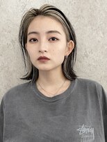 サンク 原宿 表参道(cinq) フェイスフレーミングインナーカラーグレージュダブルカラー韓国