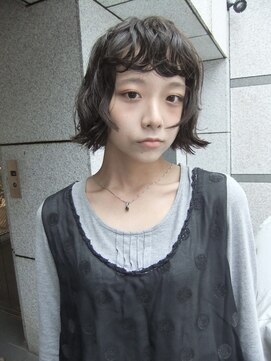 ふんわりボブドライパーマ 