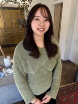 ヘアーアイスカルテット(HAIR ICI QUARTET)&nbsp;20代30代◎顔周りレイヤーカット×冬カラーパープル艶髪