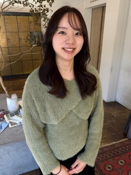 ヘアーアイスカルテット(HAIR ICI QUARTET) 20代30代◎顔周りレイヤーカット×冬カラーパープル艶髪