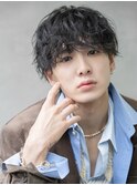 メンズ/マッシュ/シャドウパーマ/上野駅
