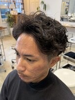 リット(lit.)&nbsp;MEN’S HAIR/サーフカール/刈り上げセンターパート/守谷