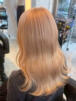 インク サカエ(inq sakae)&nbsp;ブリーチカラー/ブロンドベージュ/レイヤーロング