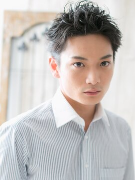 モッズヘア メン 上尾東口店(mod's hair men) 黒髪カジュアル就活スーツリクルートフェザーショートa上尾