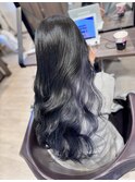 【ラベンダー×ブルーブラック】インナーカラー