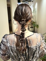 セブンベルベット(7 Velvet) 結婚式ヘアアレンジ/編みおろし/KAORI SHINJYO
