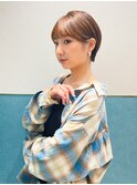 ハンサムショート/丸みショートボブ/20代30代40代50代/顔周り