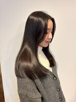 スーリール 福岡別府店(Sourire) ブラウンカラー 髪質改善 ケアカラー ミディアム ロング