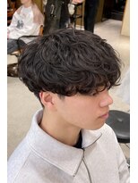 メンズサロン アネロ 名駅(Men's salon anhelo)&nbsp;シャドウパーマ×ツイストスパイラル×ルーズパーマ×マッシュ