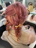 ペア割推し活応援★ヘアセット　推しカラーリボン選び放題★