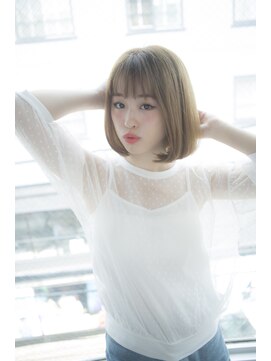 サロンドミルク 原宿(salon de MiLK) 【salon de MiLK 原宿】透け感カラー×ロブ