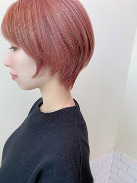 シエナ(CIENA) 【CIENA】ベイビーピンク×抜け感ショート@酒井