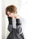 大人可愛い外ハネショートヘア