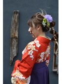 【コトノハ】かわいい着物ヘア成人式卒業式振袖袴ヘア玉ねぎヘア