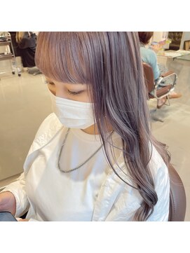 ヘアーメイクチック(HAIR MAKE CHiC) ペールラベンダーベージュカラーダブルカラー透明感カラー
