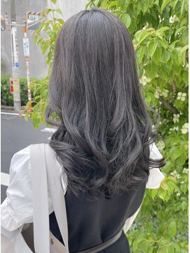 マノハル(MANOHARU) アッシュブラック地毛風就活カラー　韓国風ヨシンモリヘア