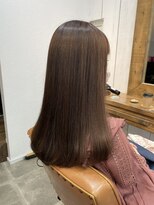 ★廣中優奈★プラチナラベンダーブラウン　髪質改善