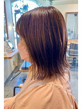 ヘアードレッシングショップ サロ(Hair Dressing Shop Salo) 切りっぱなしボブ×ラベンダーカラー#３０代#４０代#５０代
