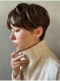 【PARK】オリーブベージュ×グランジショート