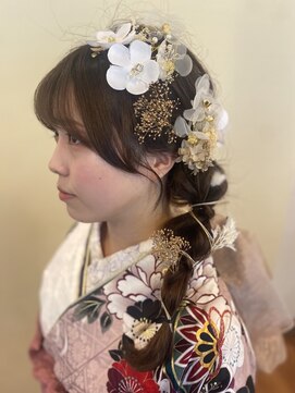 ループ ヘアー(LOOPhair) 編み下ろしアレンジ