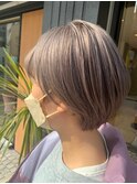 グレーショートボブ