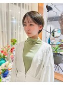 丸みのあるショートボブ