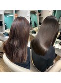 【Gyo】髪質改善カラー×glossy brown