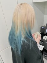 エニフォーイーストハム(Eni for eastham)&nbsp;ブリーチカラー/デザインカラー/ターコイズブルー