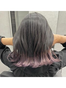 ジエクト ヴィシア(The Ect VIXIA) 裾カラー/ピンクパール/ラベンダーピンク/毛先だけカラー