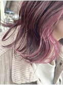 dot.  ピンクのイヤリングカラー
