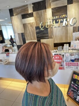 ヘアアンドビューティー クアトロ 戸祭店(QUATRO) ハイライト/白髪ぼかし