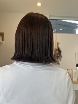 ラカン(racan) 切りっぱなしつやブラウン